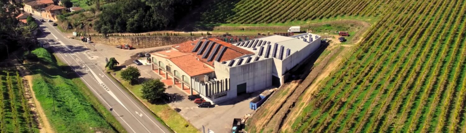Adegas Valmiñor vista desde el aire